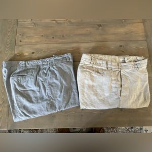 Set of 2 J Crew linen pants Mens size 38x32
